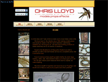 Tablet Screenshot of chrislloydmodels-props.com